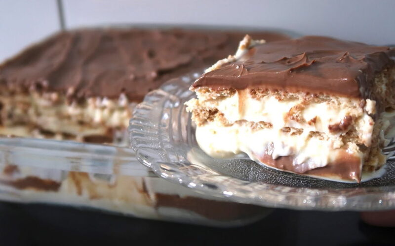 Receita de pavê fácil de baunilha e chocolate