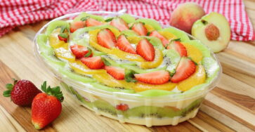 Receita de pavê de frutas para o natal