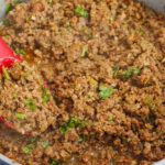 Carne Moída refogada e temperada