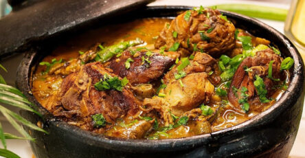 Frango ensopado com quiabo
