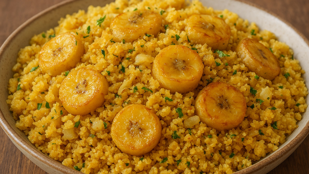 Farofa de Banana Simples e Fácil de Fazer Farofa de Bananas