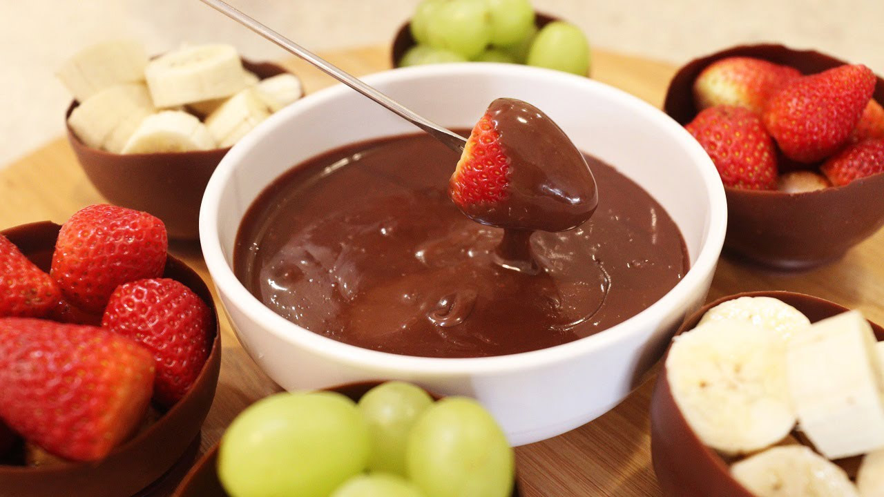 proteína asqueroso unos pocos → FONDUE DE CHOCOLATE FÁCIL (melhor receita)