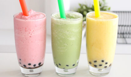 Chá de Bolhas Caseiro (Bubble Tea)