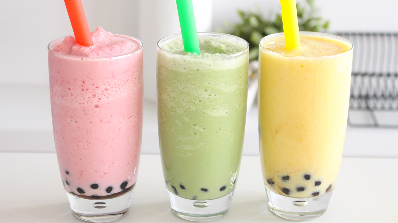 Chá de Bolhas Caseiro (Bubble Tea)