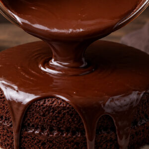 Cobertura de chocolate para bolo