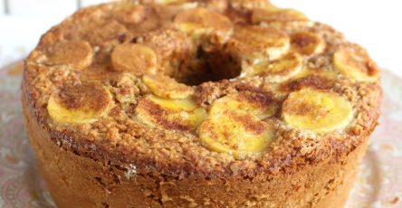 Bolo de Banana com Aveia