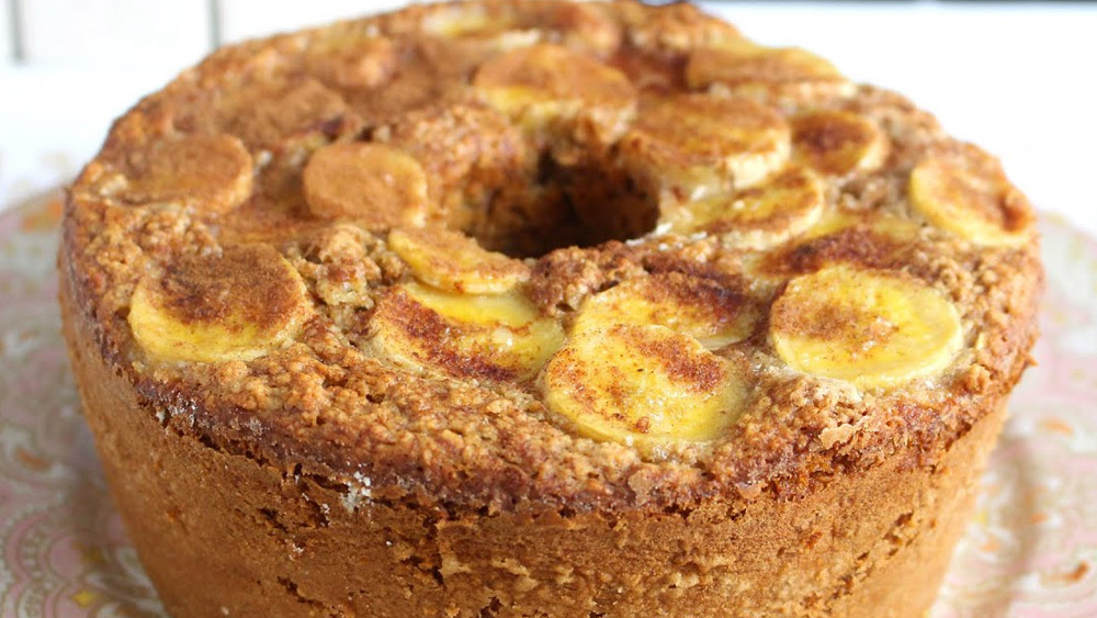 Bolo de Banana com Aveia