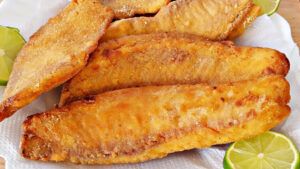 Peixe Frito Rápido e Fácil de Fazer Filé de peixe frito