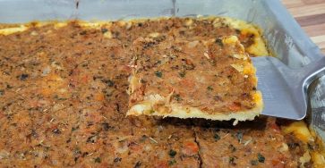 Pizza de sardinha de liquidificador