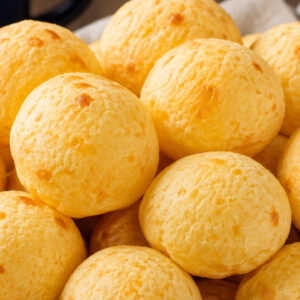 Pão de queijo rápido feito com 3 ingredientes