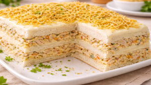 Bolo de pão de forma - Torta Salgada