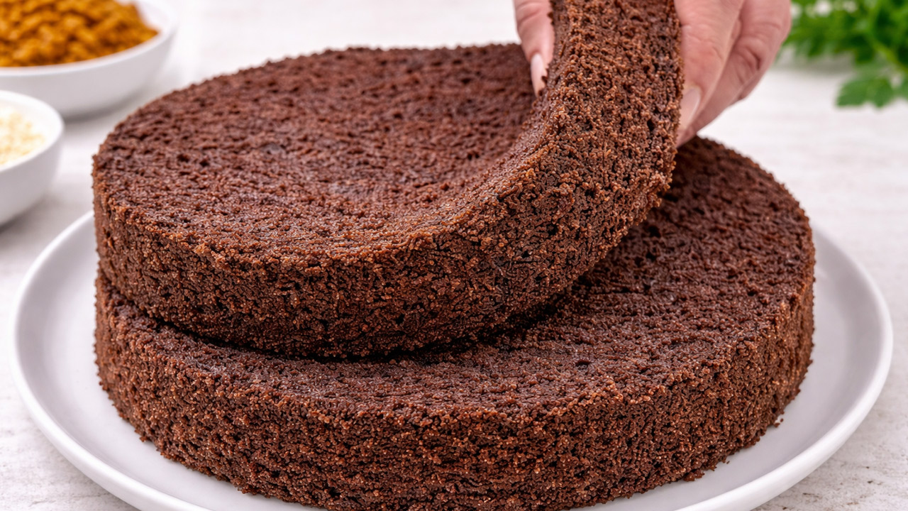 Bolo pão de ló de chocolate