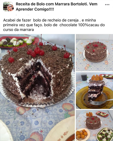 Depoimento - Curso Bolos