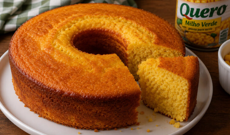 Bolo de Milho Fácil e Rápido (Bolo da latinha) Bolo de milho fácil com o milho da latinha