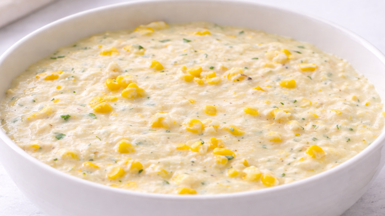 Creme de milho fácil e rápido