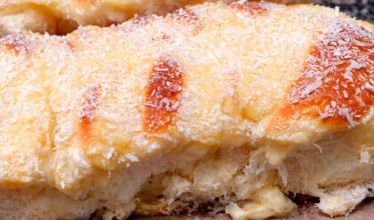 Rosca caseira com creme