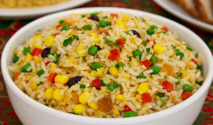 Arroz Colorido para o Natal: Receita Perfeita Arroz Colorido para o Natal