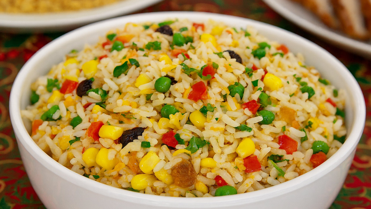Arroz Colorido para o Natal
