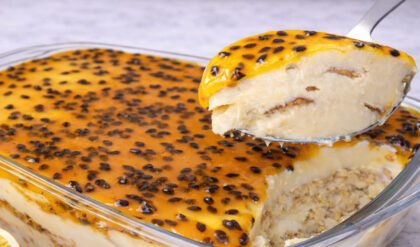 Pavê fácil de maracujá