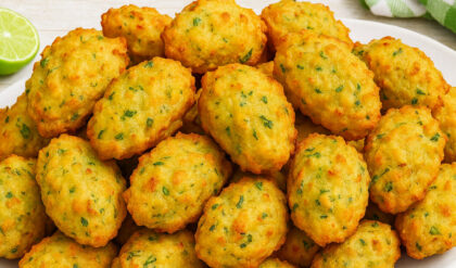 Bolinhos de arroz fritos