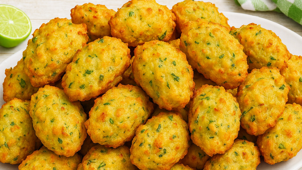 Bolinho de Arroz Frito Rápido e Fácil Bolinhos de arroz fritos