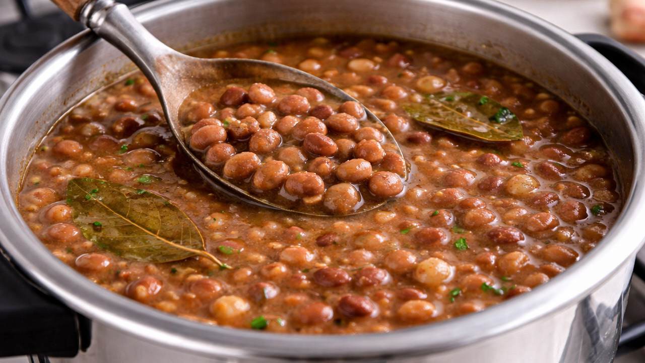 Feijão fácil e rápido para o almoço