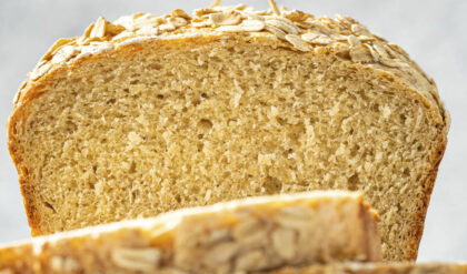 Pão caseiro de aveia