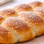 Rosca fácil trançada e açucarada