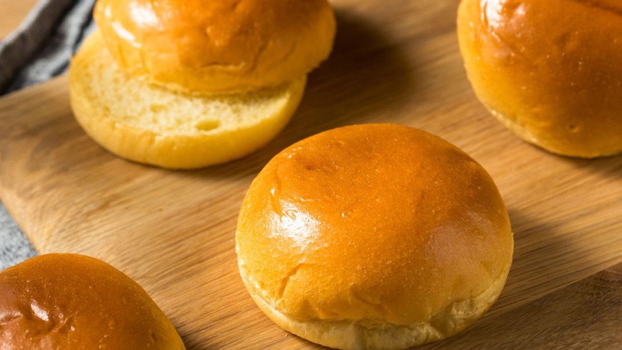 Pão Brioche para Hambúrguer (+ Opção de Pão Grande) Pão Brioche para Hambúrguer
