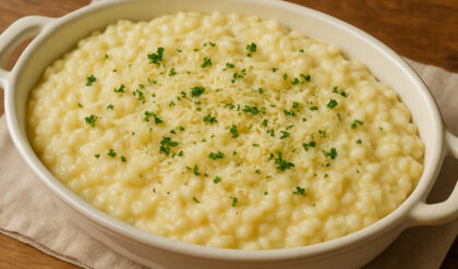 Risoto Quatro Queijos Delicioso e Fácil de Preparar Risoto Quatro Queijos