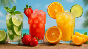 Drinks refrescantes para o verão