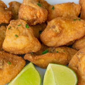 Porção de Sambiquira de Frango frita e empanada