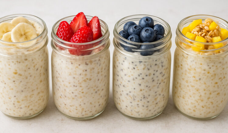 Receitas de Overnight Oats (Aveia Adormecida)