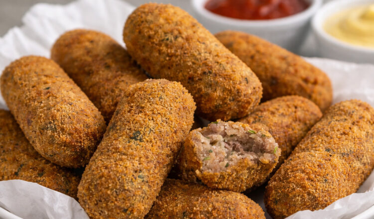 Croquete de carne moída
