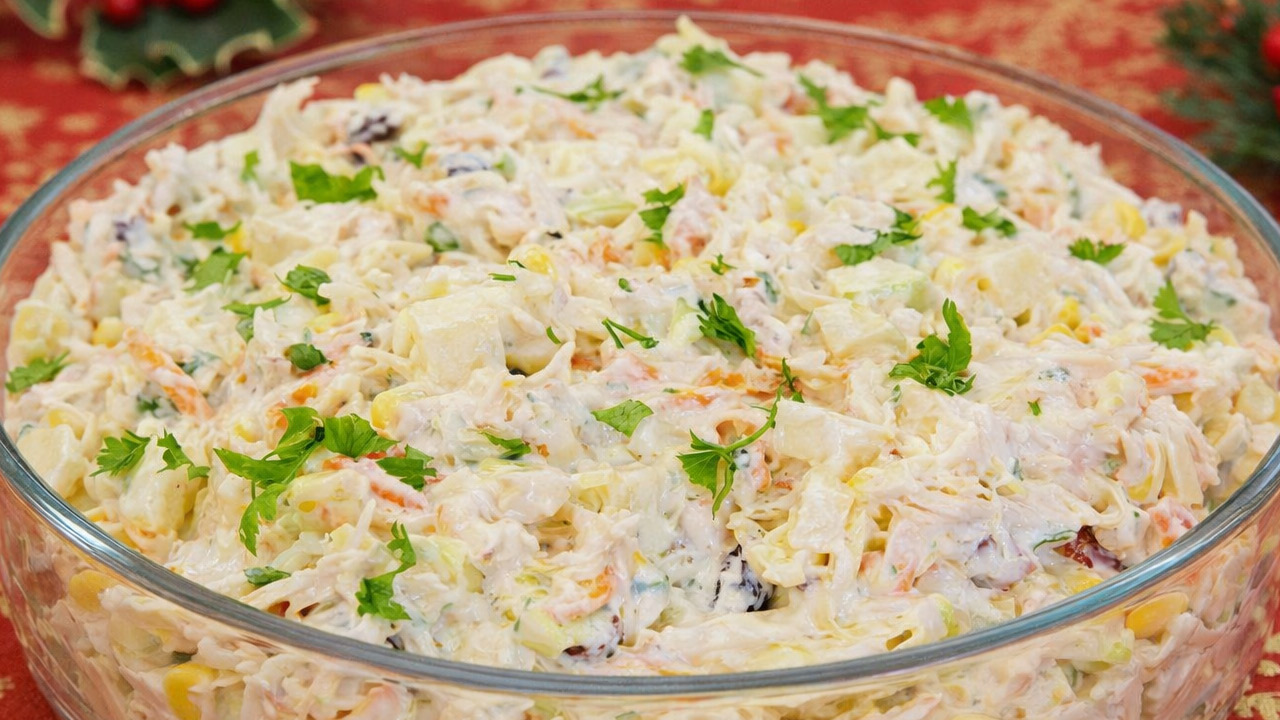 Salpicão de Frango Tradicional (Melhor Receita) Salpicão de Frango