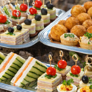 Opções de entradas (petiscos e salgadinhos)