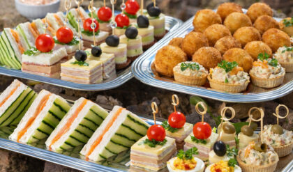 Opções de entradas (petiscos e salgadinhos)