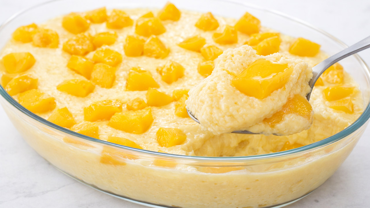 Sobremesa Gelada de Pêssego