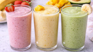 Receitas de vitaminas de frutas