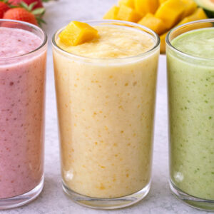 Receitas de vitaminas de frutas