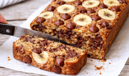 Bolo de Banana com Chocolate Bolo de banana com chocolate