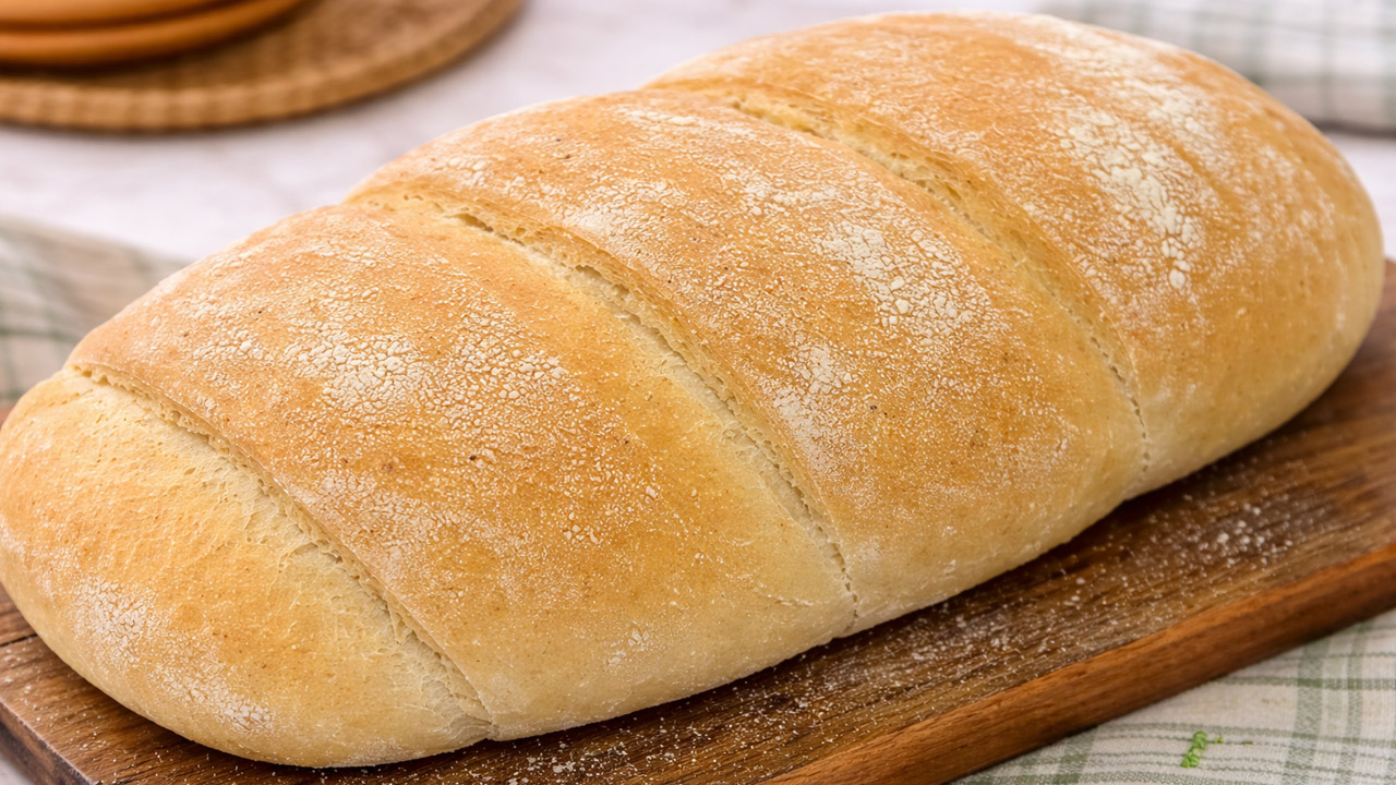 Pão de Semolina Caseiro
