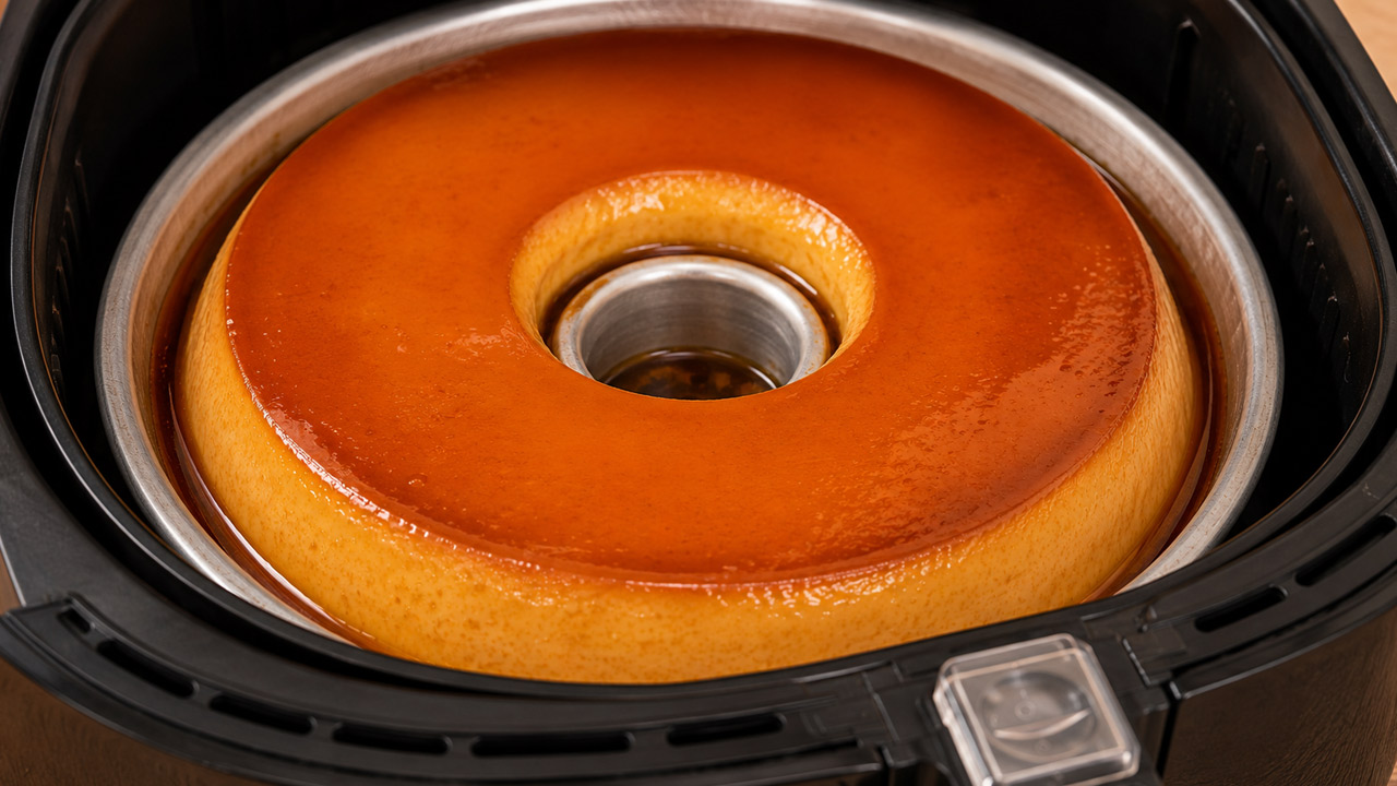 Pudim Fácil na Air Fryer Pudim feito na airfryer