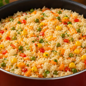 Arroz temperado fácil e rápido