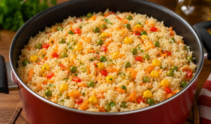 Arroz Temperado Fácil e Rápido Arroz temperado fácil e rápido
