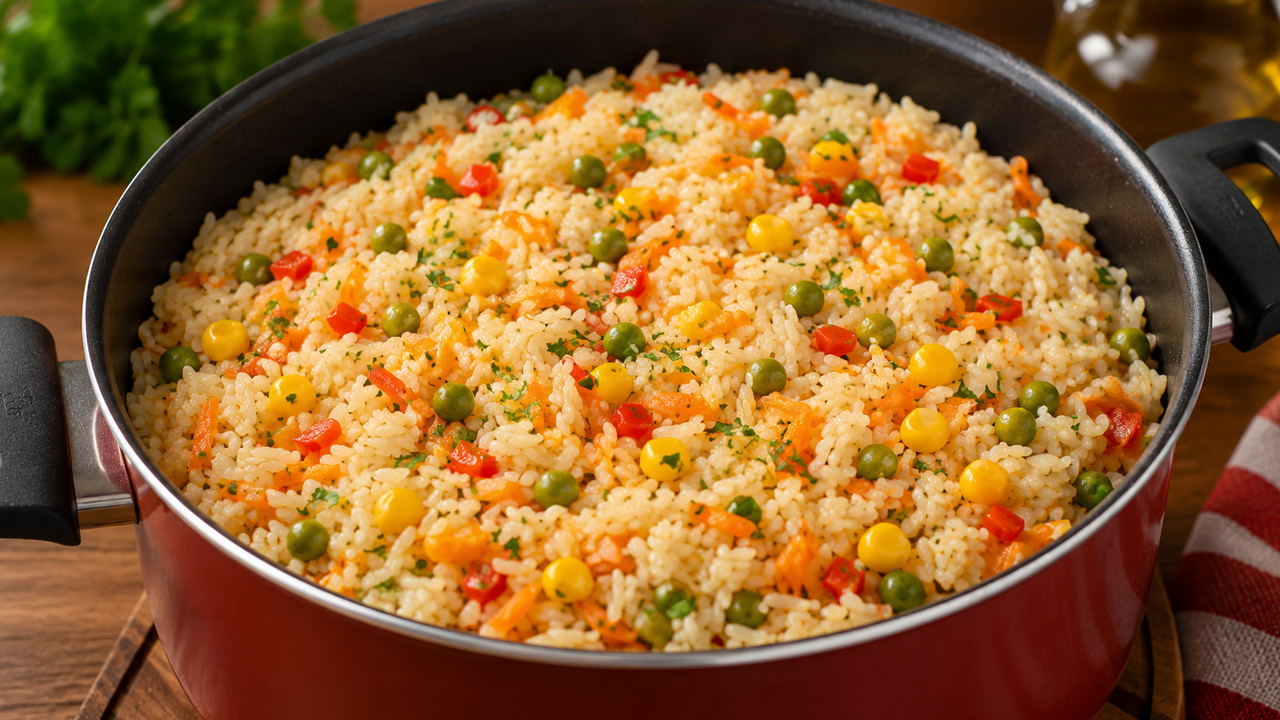 Arroz Temperado Fácil e Rápido Arroz temperado fácil e rápido