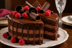 Bolo de Chocolate de 3 camadas