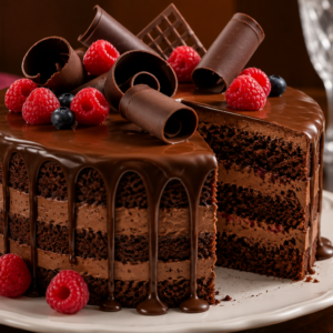 Bolo de Chocolate de 3 camadas