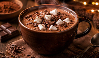 Chocolate quente delicioso