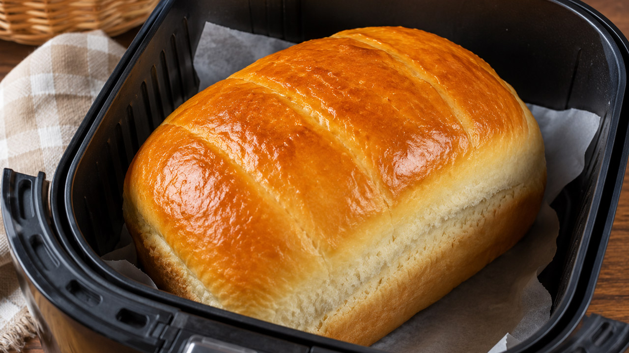 Pão Caseiro na Air Fryer: Receita Fácil Pão caseiro feito na air fryer